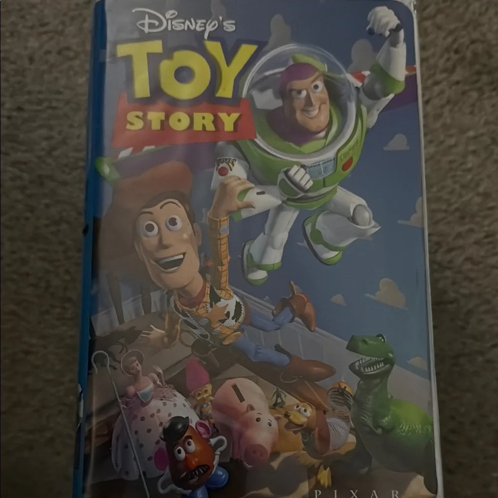 Disney Blue and Green Action Figures VHS